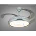 Потолочная люстра с диммером и LED подсветкой, цвет черный хром, 100W.