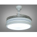 Потолочная люстра с диммером и LED подсветкой, цвет черный хром, 165W.