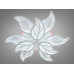 LED люстра на пульте с диммером, 3-х цветной подсветкой