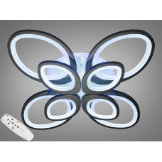 Стельова LED-люстра з диммером та підсвічуванням 150W.