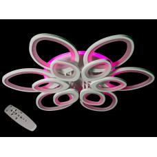 Світлодіодна люстра з димером 250W 8059/6+6WH LED 3color dimmer