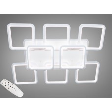 Стельова люстра з диммером та LED підсвічуванням, колір золото, 220W.