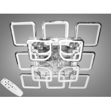 Стельова люстра з диммером та LED підсвічуванням, колір золото, 385W.