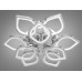 Потолочная люстра с диммером и LED подсветкой, цвет хром, 165W.