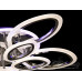 LED-люстра с диммером и цветной подсветкой, цвет хром, 160W
