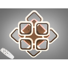 Потолочная LED люстра с димером и цветной подсветкой 110W.