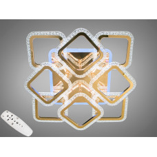 Стельова LED люстра з диммером та підсвічуванням 90W.