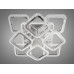 Потолочная LED люстра с диммером и подсветкой 90W.