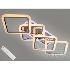 Стельова LED-люстра з диммером та підсвічуванням, 95W