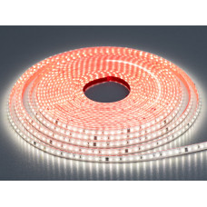 LED лента 220в, 120 шт/м, герметичная влагостойкая, 8мм, нейтральный 9 W/метр IP65