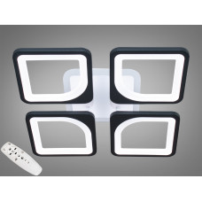 Потолочная LED-люстра с диммером и цветной подсветкой, 80W