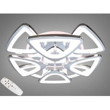 Потолочная люстра с диммером и LED подсветкой, цвет хром, 150W.