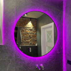 Круглое зеркало с подсветкой RGB от производителя D70 индивидуальные размеры и функции