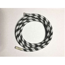 AMP кабель текстильный зигзаг 2x0.75 black+white