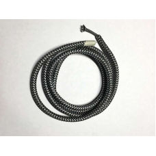 AMP кабель текстильный зигзаг 2x0.75 black+gray
