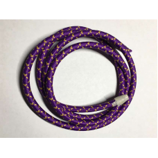 AMP кабель текстильный зигзаг 2x0.75 purple+yellow