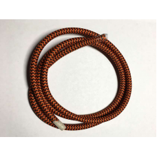 AMP кабель текстильный зигзаг 2x0.75 black+orange