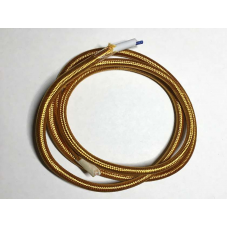 AMP кабель текстильний 2x0.75 gold