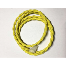 AMP кабель текстильний свитий 2x0.75 yellow