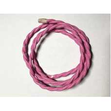 AMP кабель текстильний свитий 2x0.75 pink