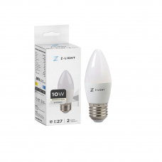 Лампа ZL 1002 Е27 10w 4000k свеча