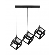 Підвісний світильник 756PR160glass-3 BK+WH (500)