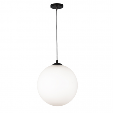 Підвісний світильник 756glass300F-1 BK+WH